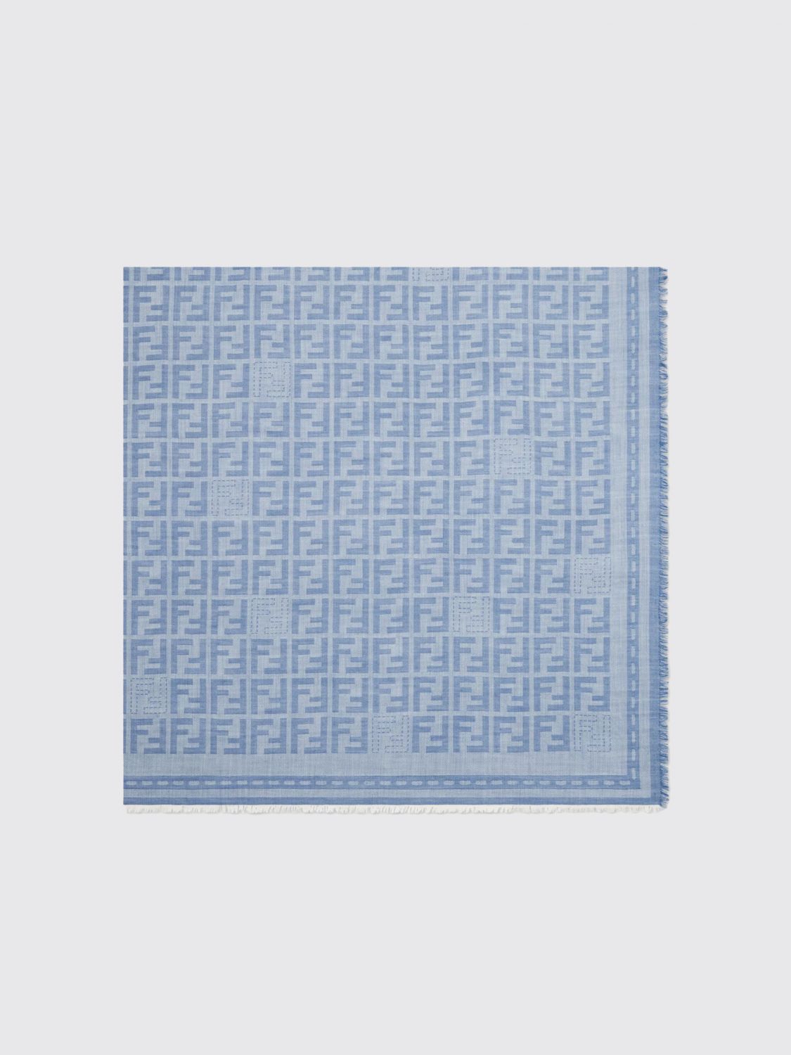 Fendi Scarf Woman Blue