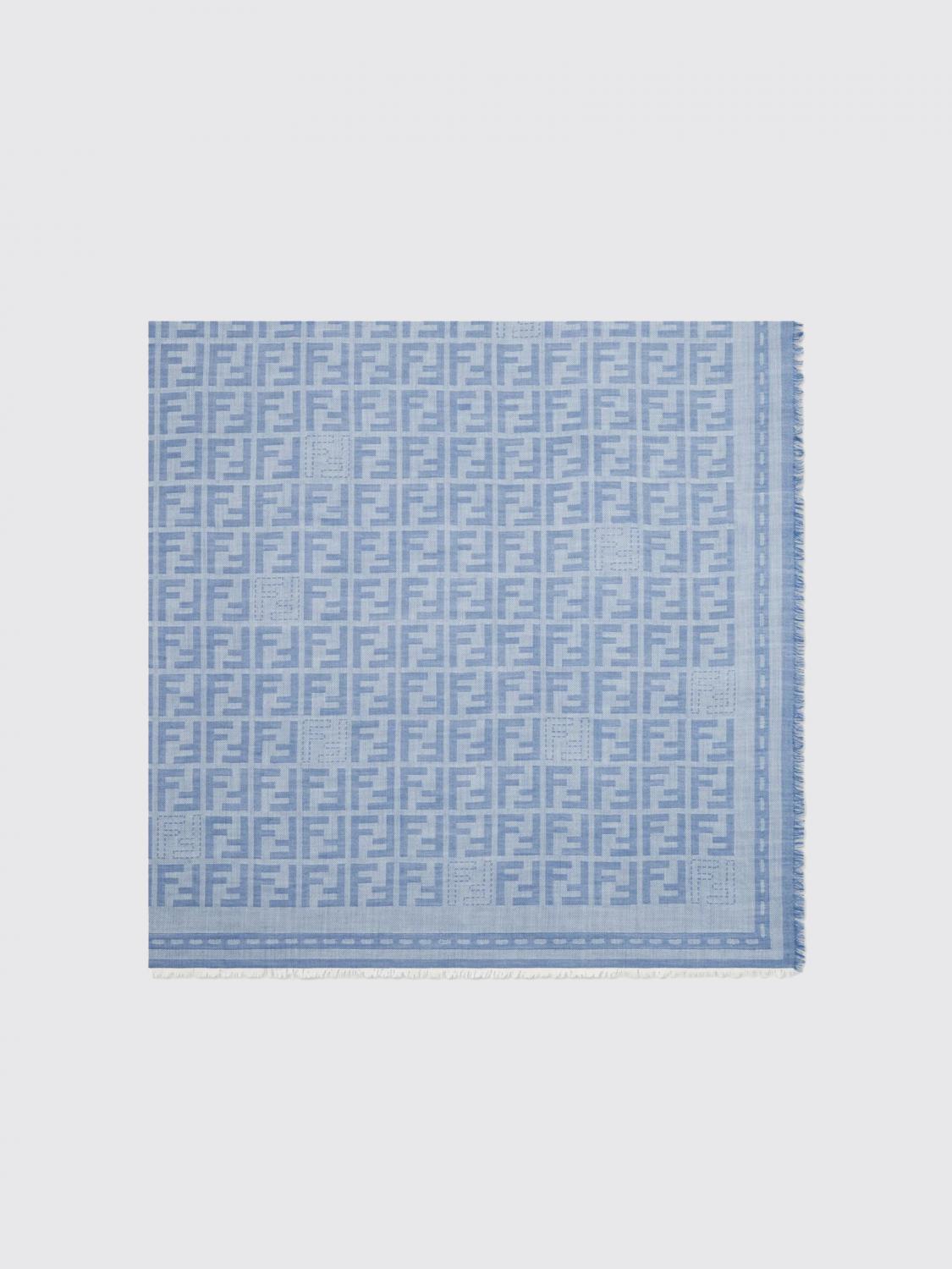 Fendi Scarf Woman Blue