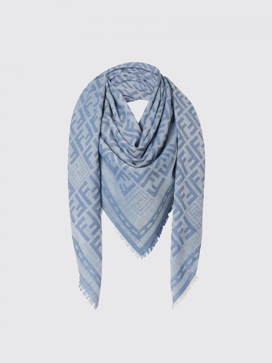 Fendi Scarf Woman Blue