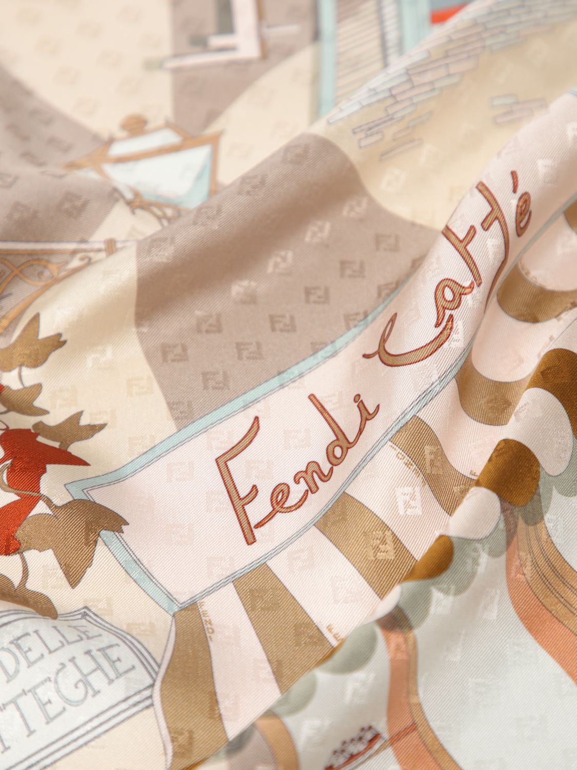 Fendi Neck Scarf Woman Orange