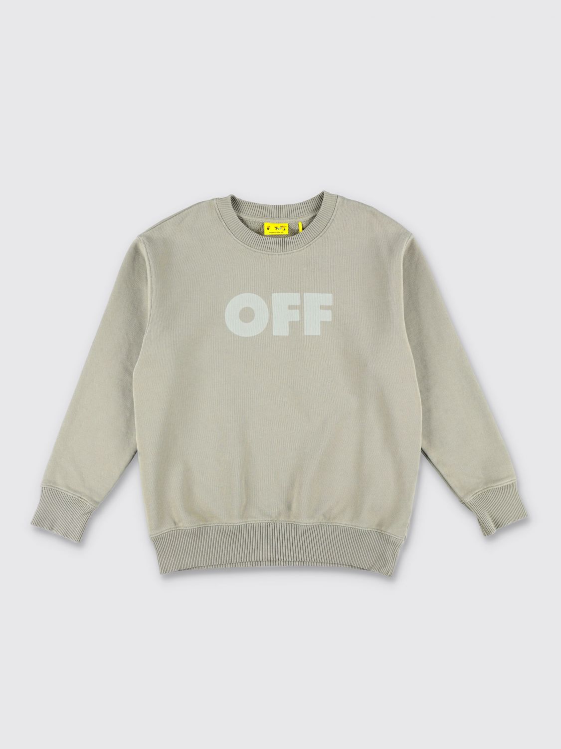 Off White Kids Sweater Kids Kaki