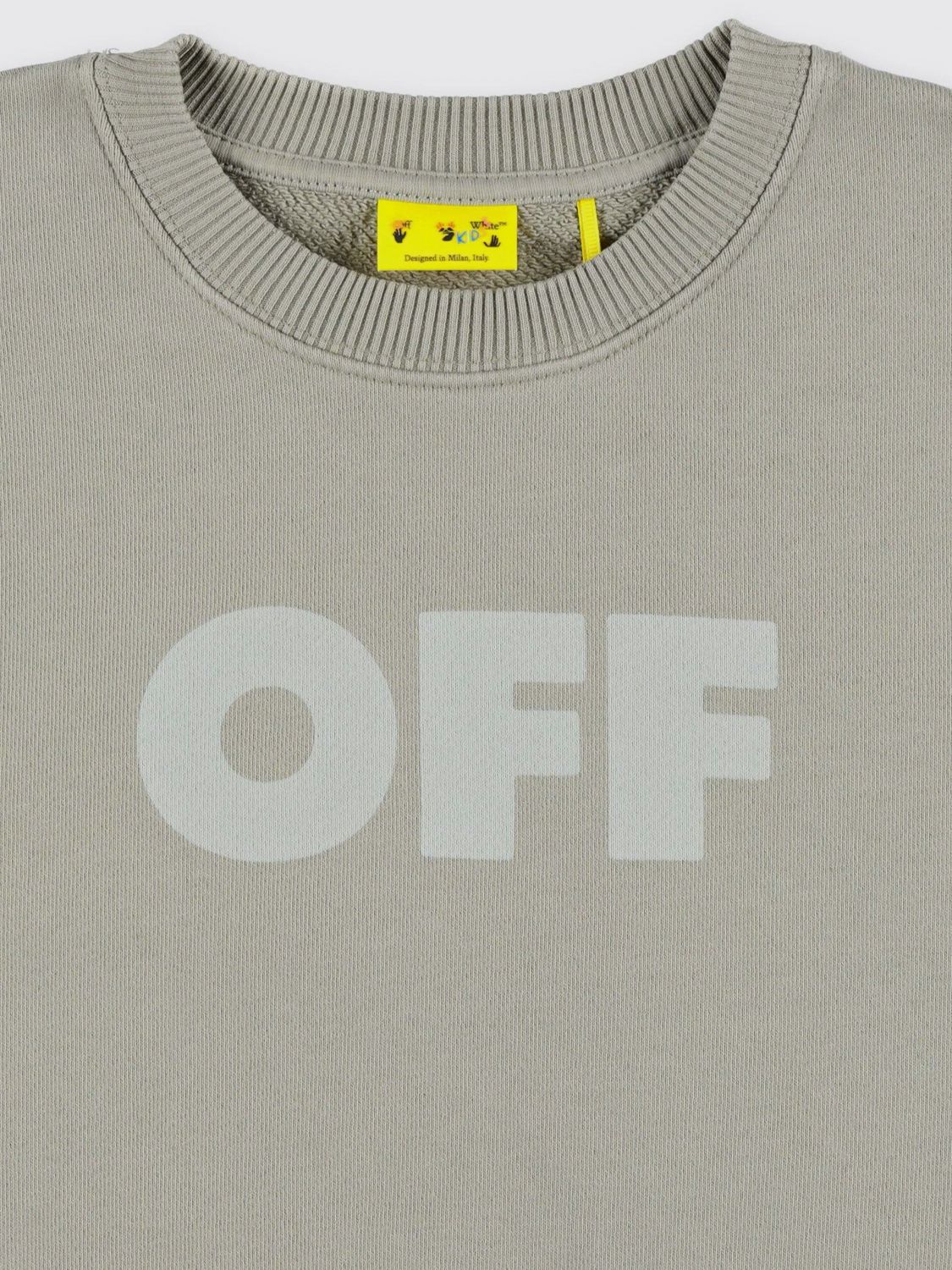 Off White Kids Sweater Kids Kaki