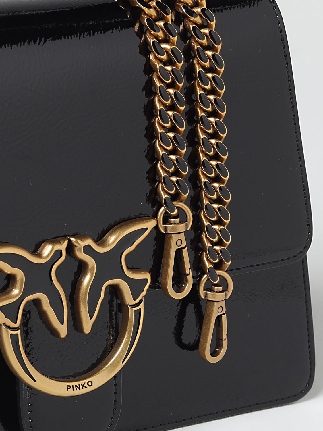 Pinko Crossbody Bags Woman Black