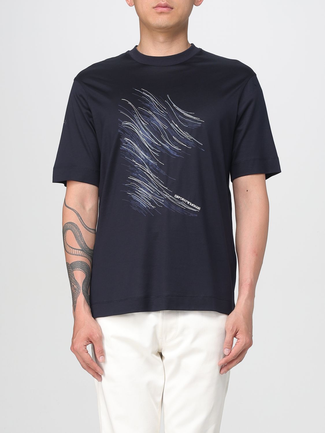 Emporio Armani T Shirt Men Blue