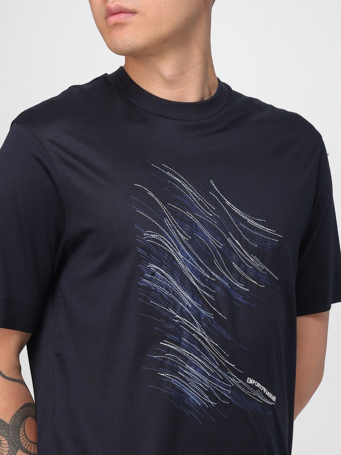 Emporio Armani T Shirt Men Blue