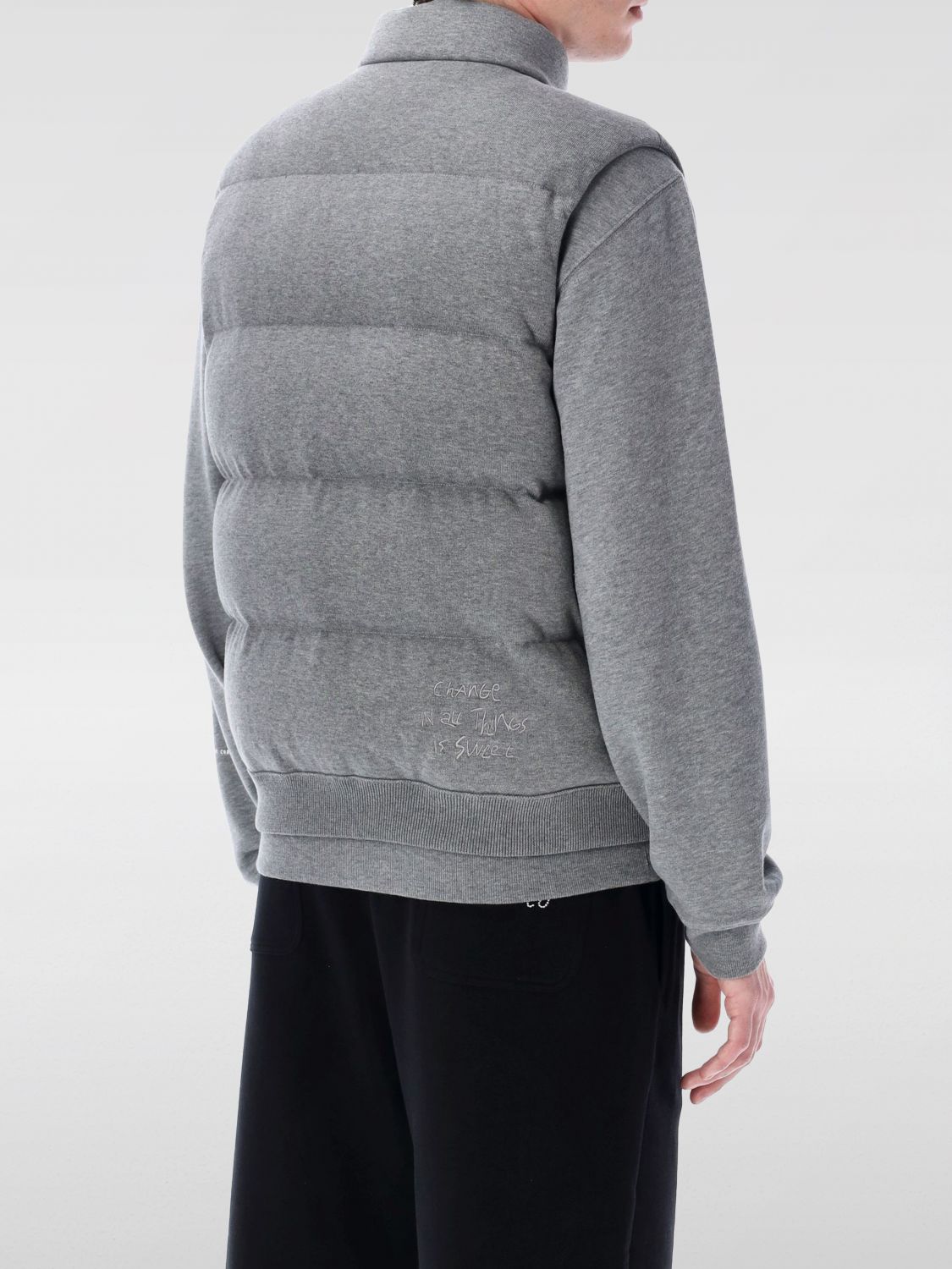Moncler Suit Vest Men Grey