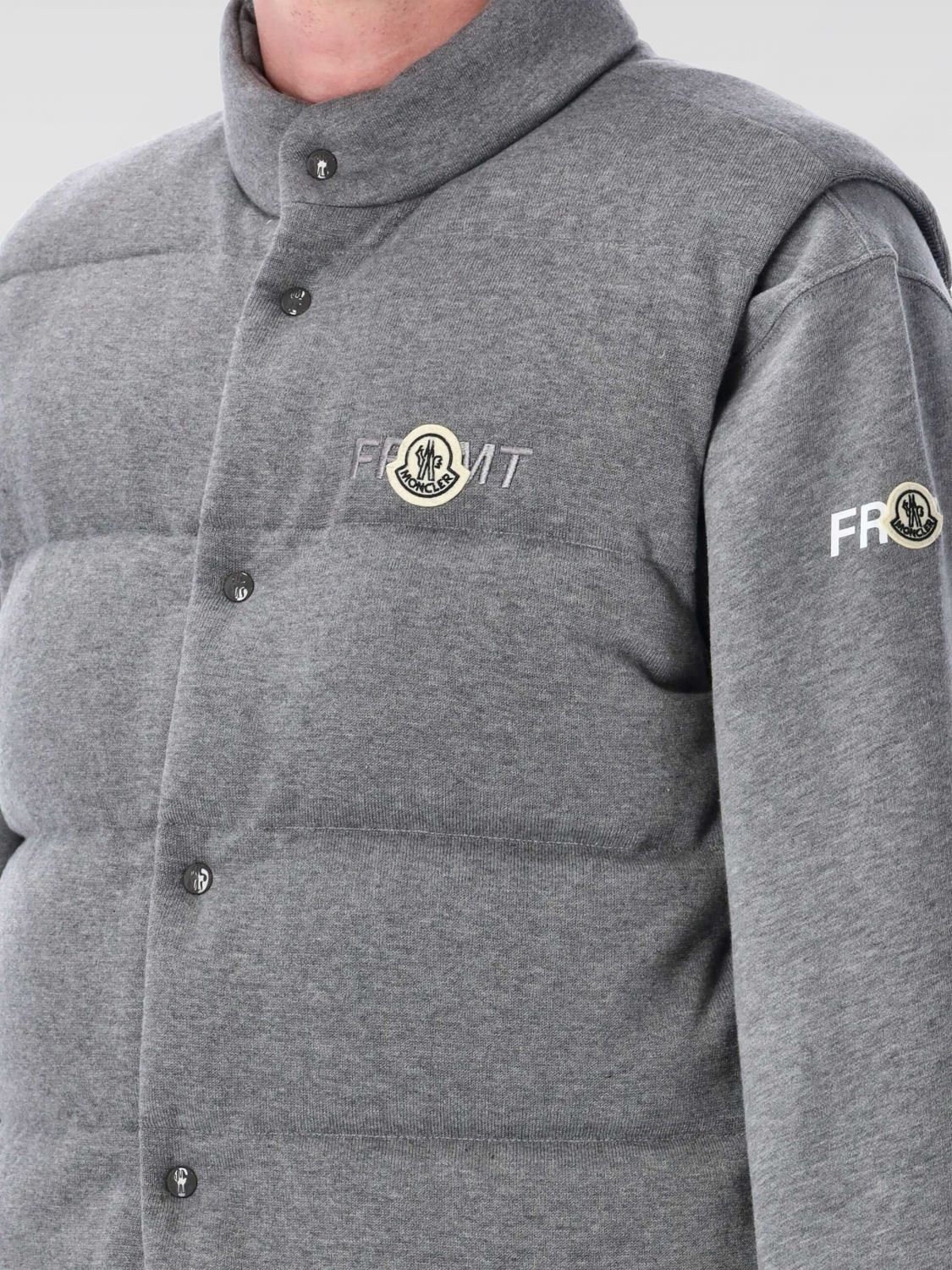Moncler Suit Vest Men Grey