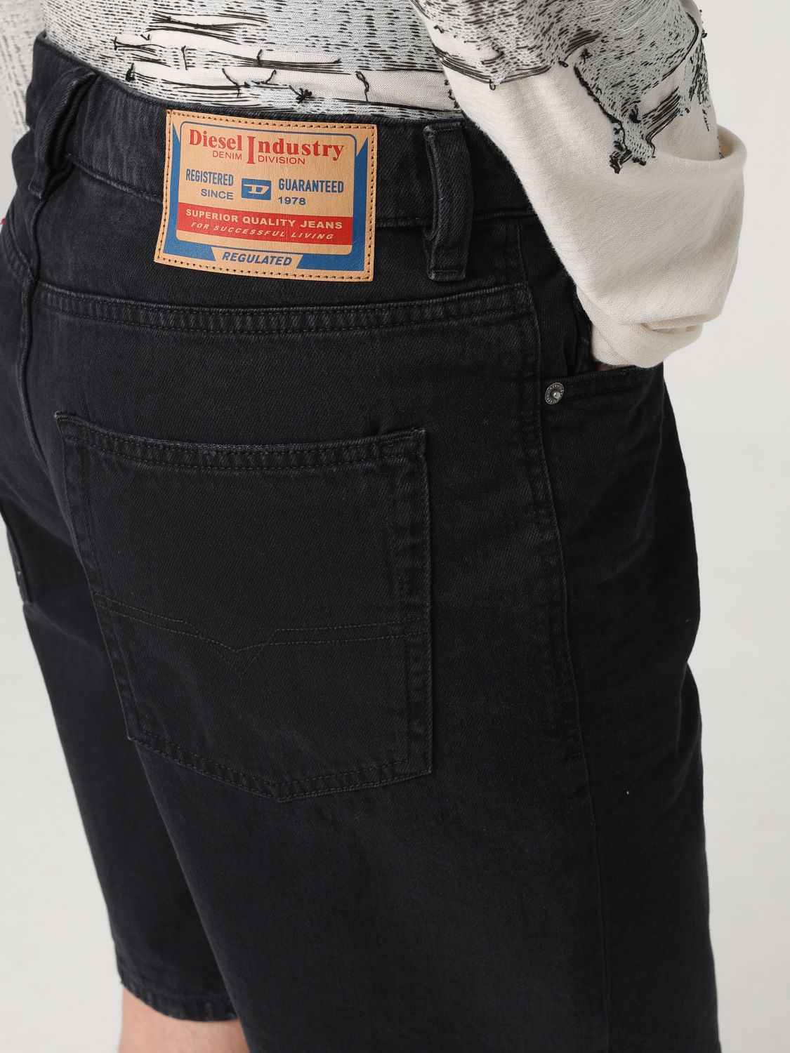 Diesel Short Men Grey
