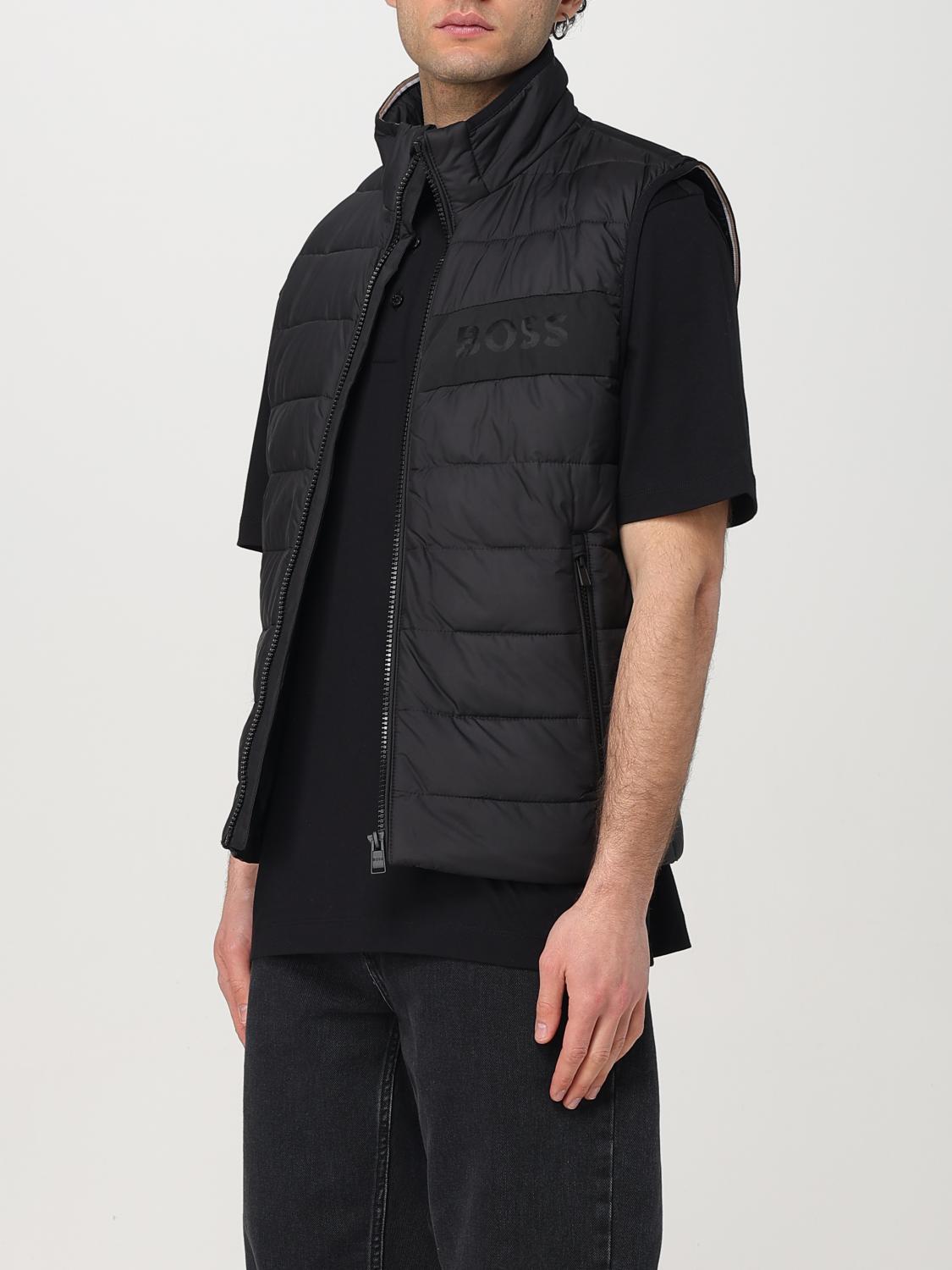 Boss Suit Vest Men Black