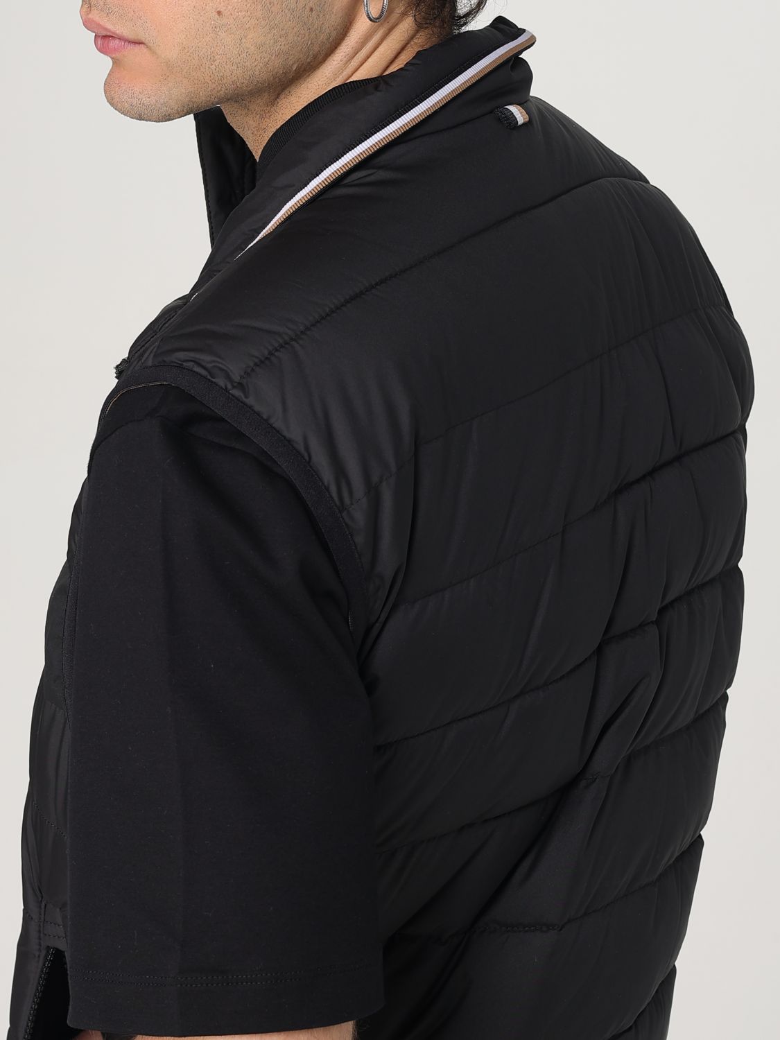 Boss Suit Vest Men Black