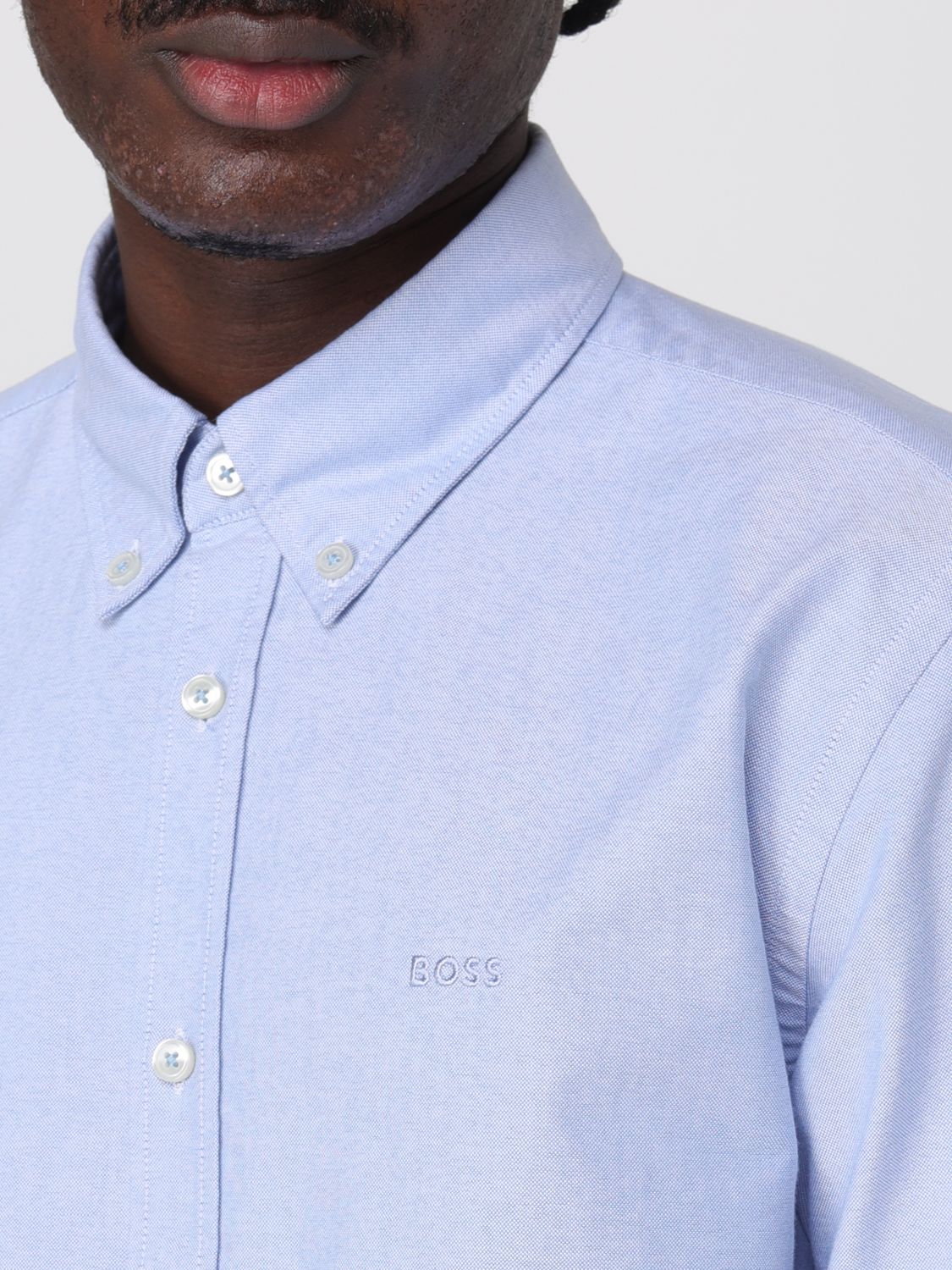 Boss Shirt Men Blue