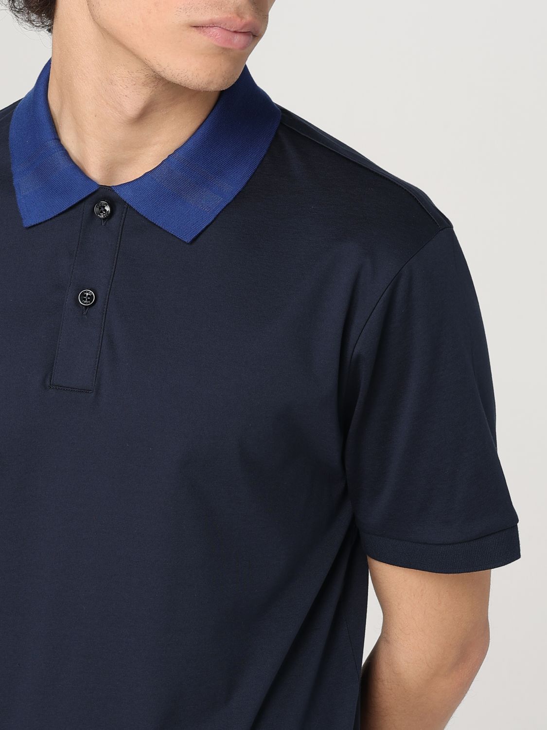 Boss Polo Shirt Men Blue