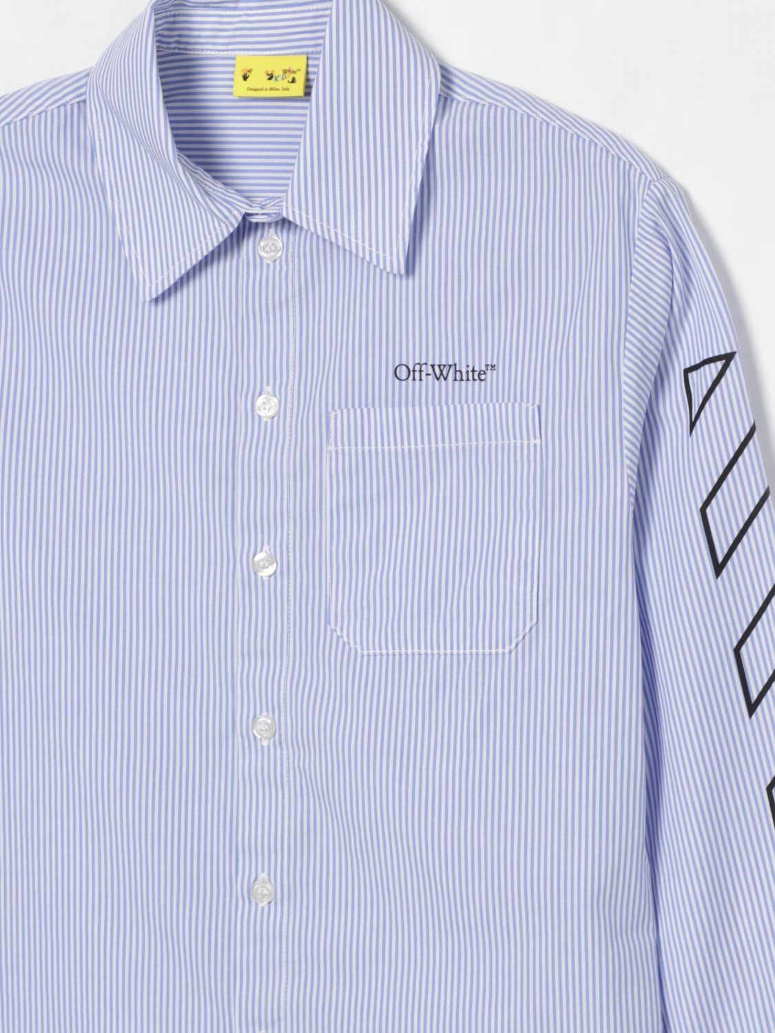 Off White Kids Shirt Kids Blue