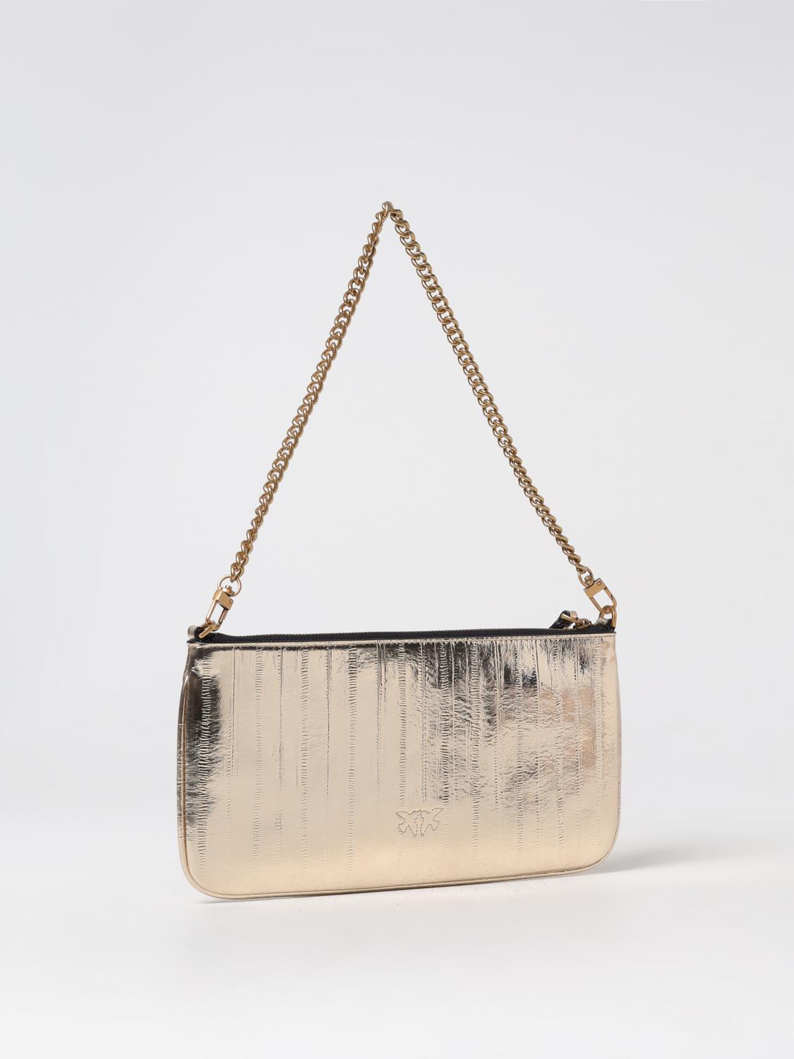 Pinko Shoulder Bag Woman Gold
