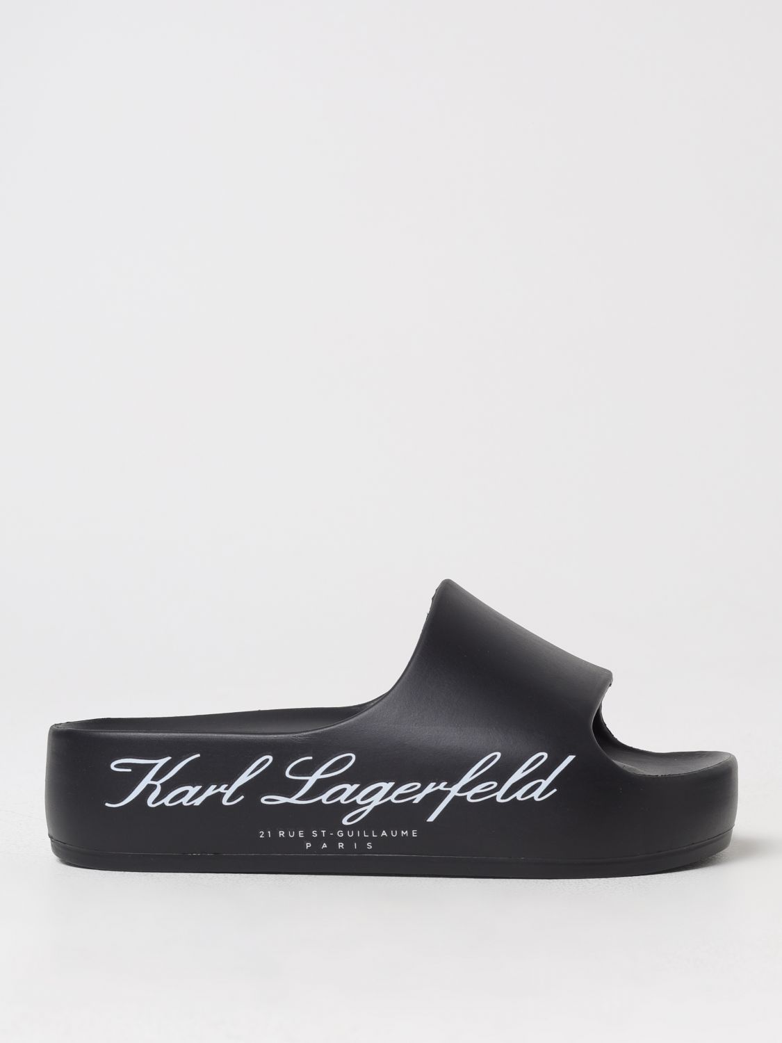 Karl Lagerfeld Flat Sandals Woman Black