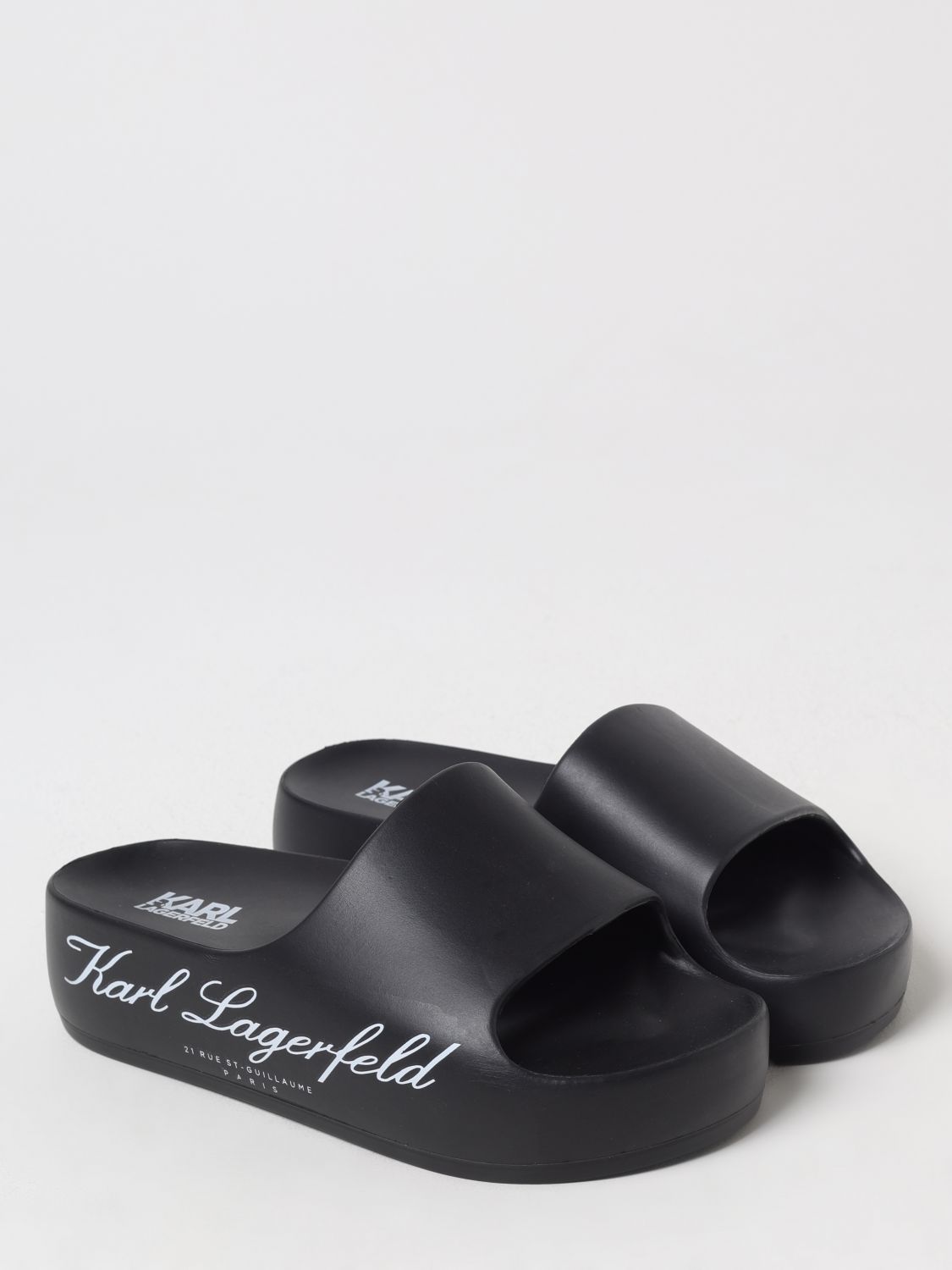 Karl Lagerfeld Flat Sandals Woman Black