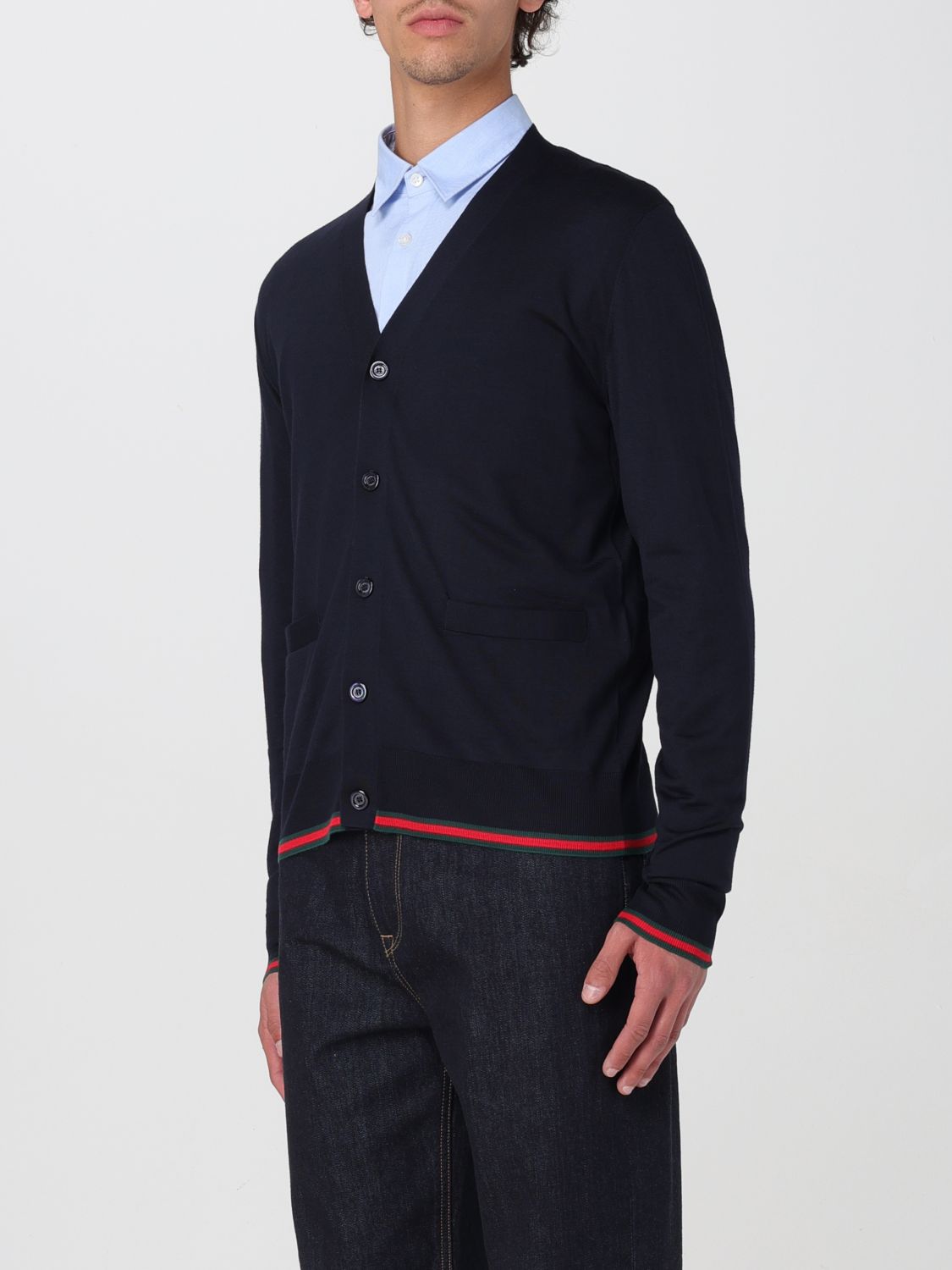 Gucci Cardigan Men Blue