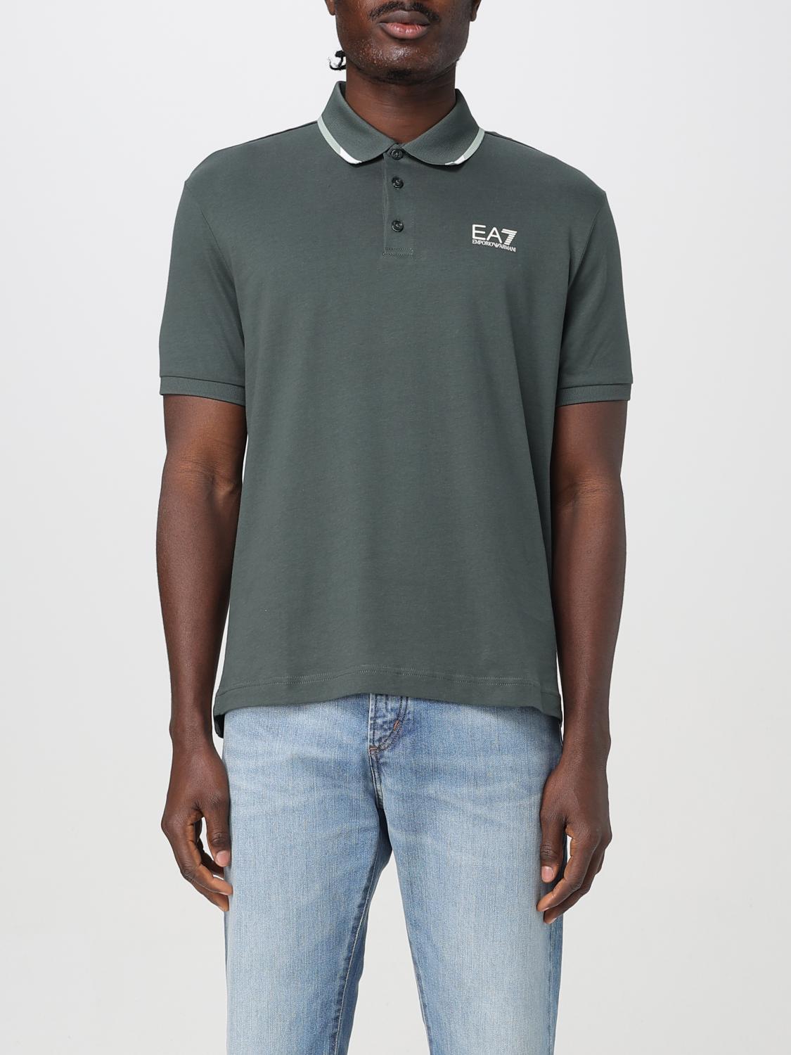 Ea7 Polo Shirt Men Beige