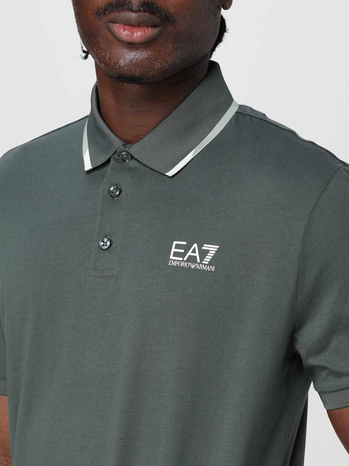 Ea7 Polo Shirt Men Beige