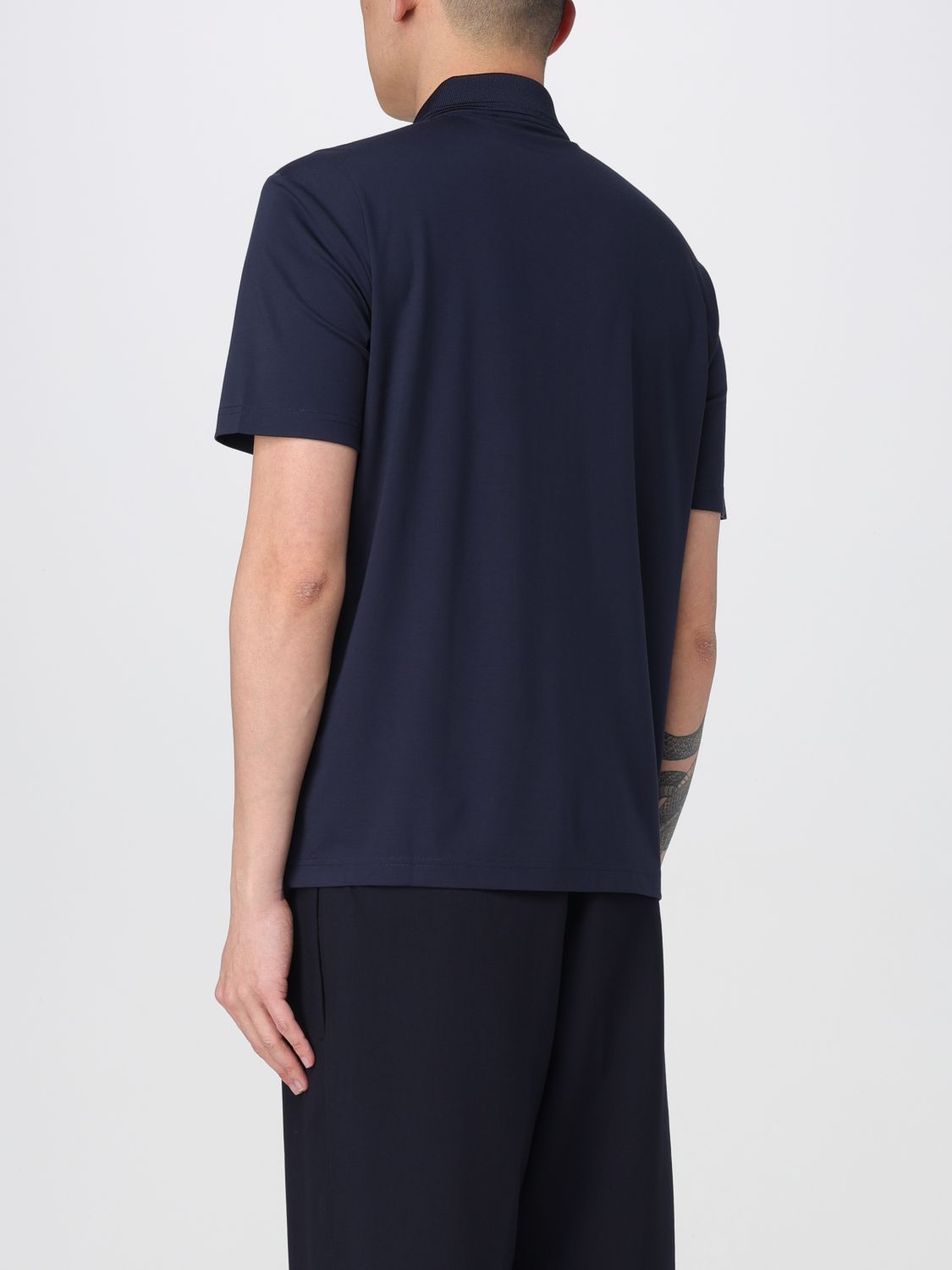 Ea7 Polo Shirt Men Navy
