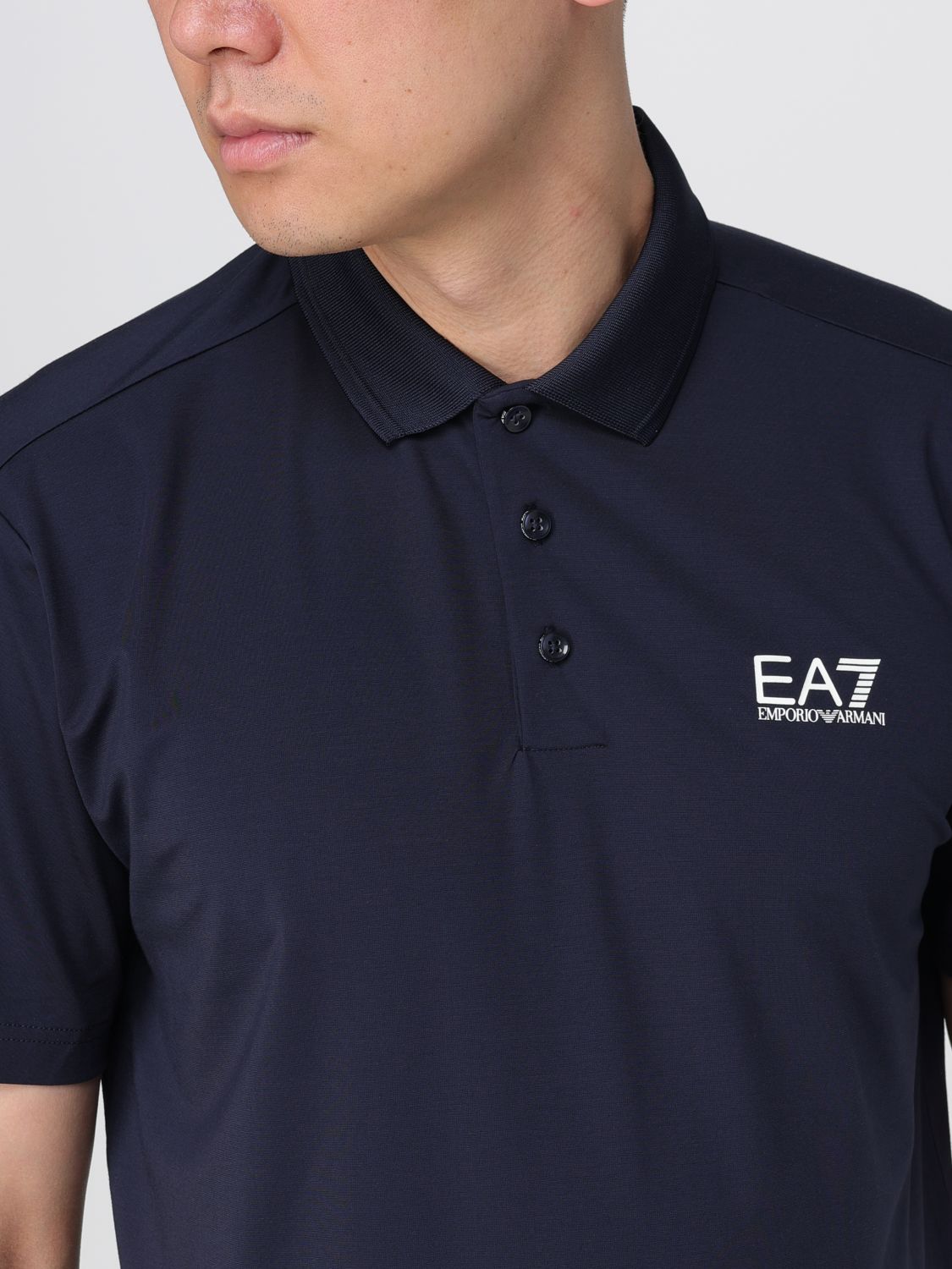 Ea7 Polo Shirt Men Navy