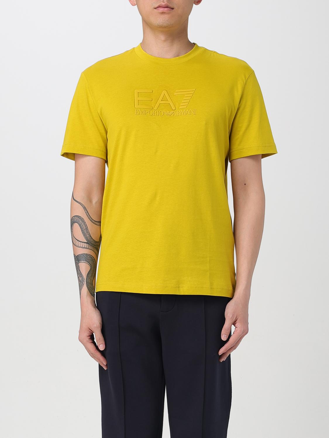 Ea7 T Shirt Men Beige