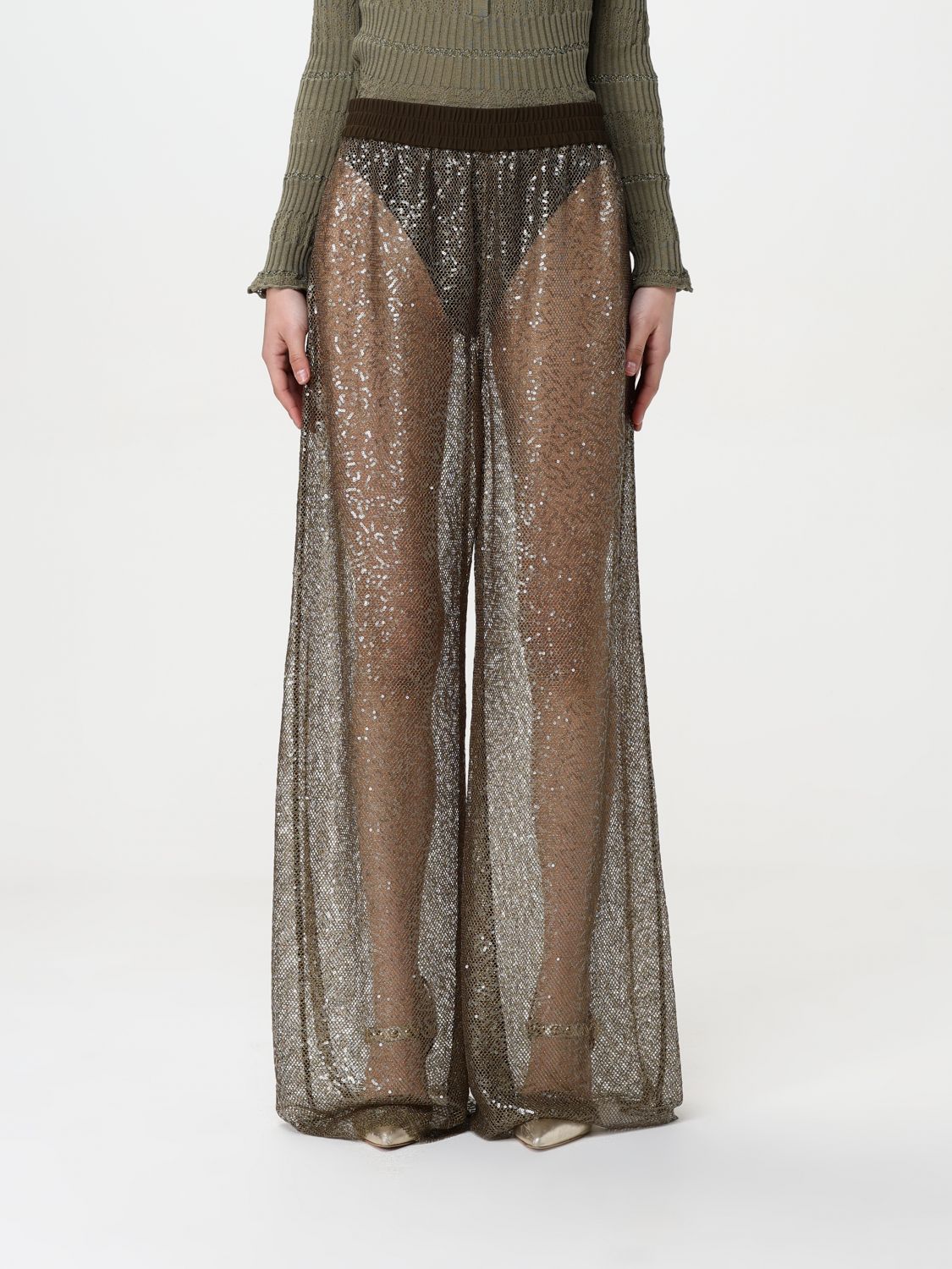 Pinko Pants Woman Brown