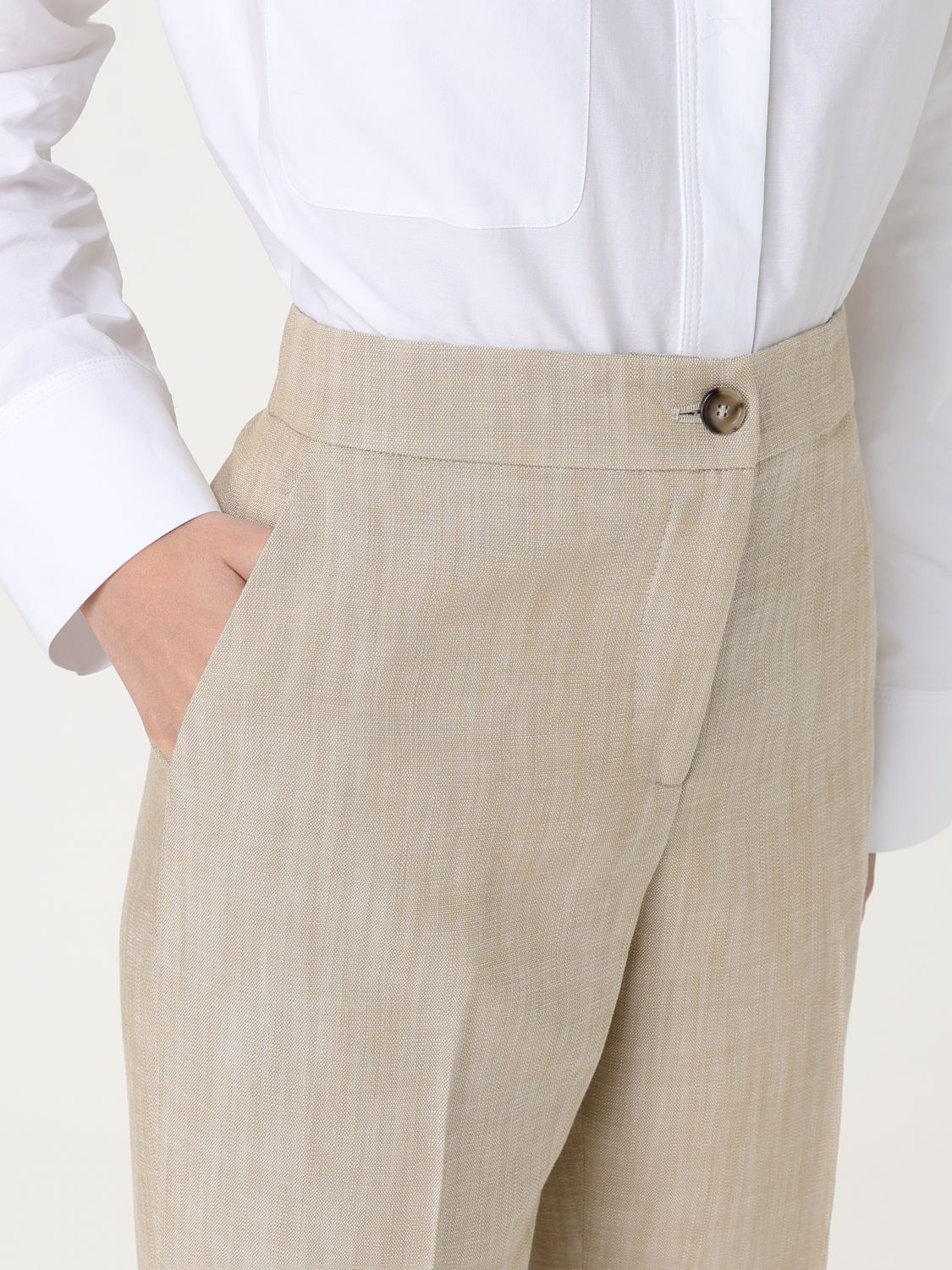 Pinko Pants Woman Beige