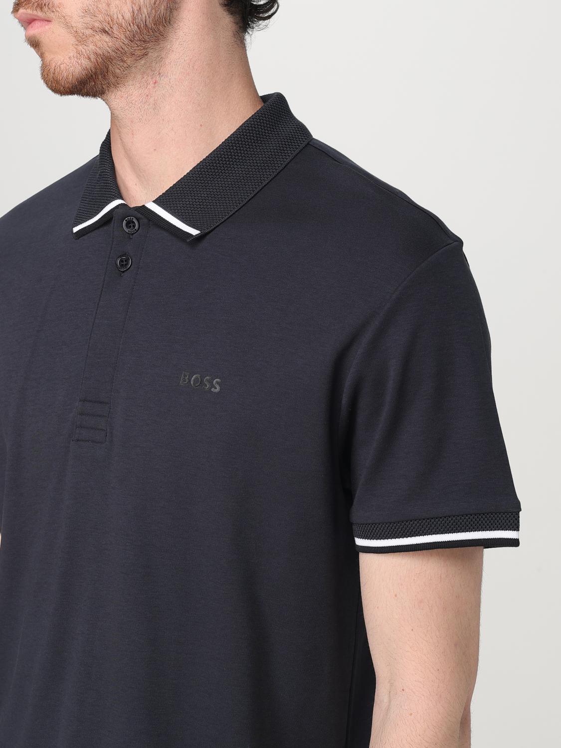 Boss Polo Shirt Men Blue