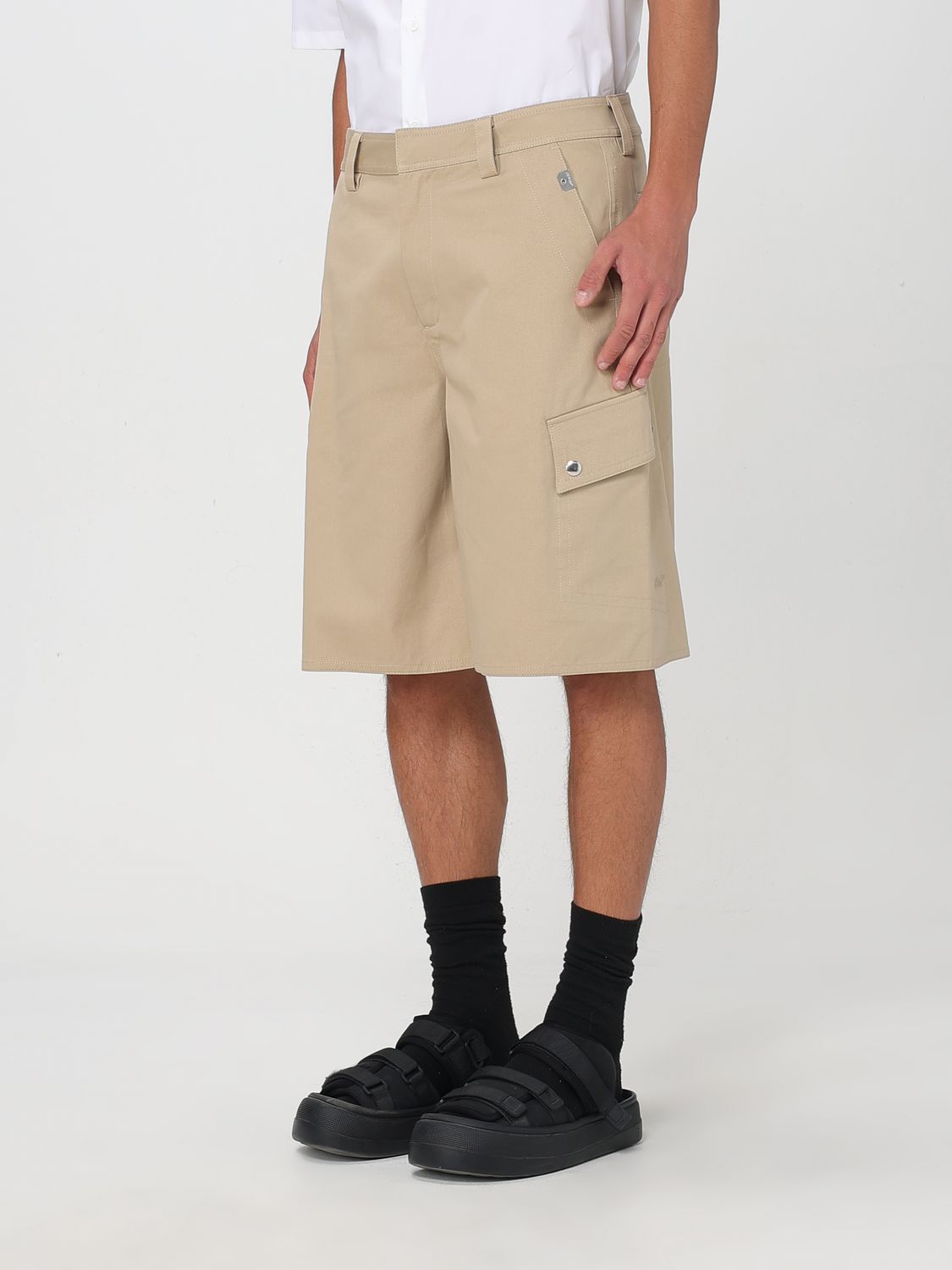 Off White Short Men Beige