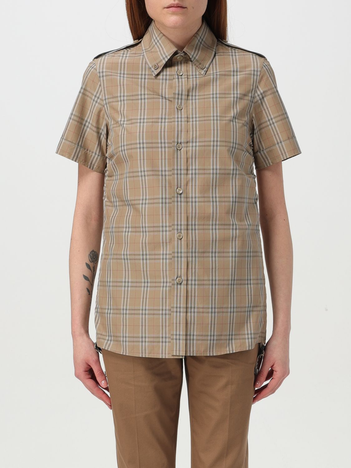 Burberry Shirt Woman Beige