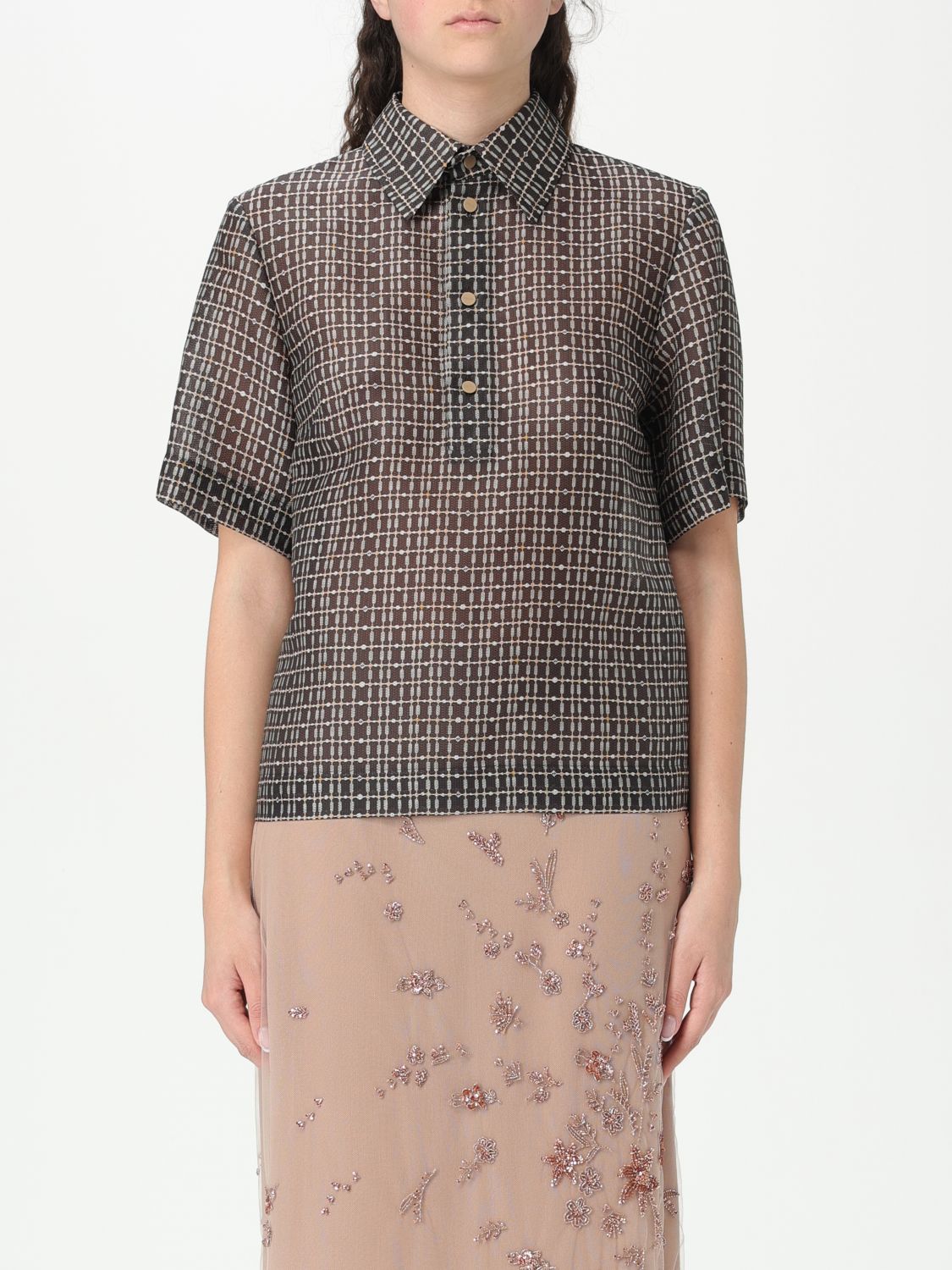 Fendi Polo Shirt Woman Brown