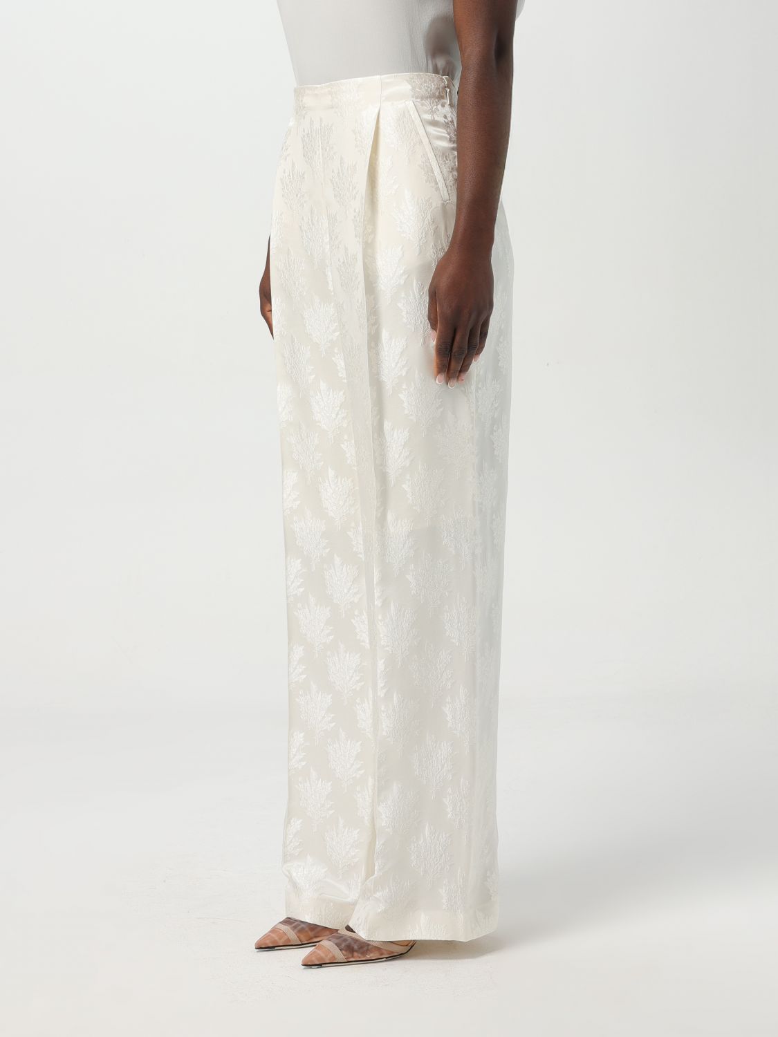 Fendi Pants Woman White