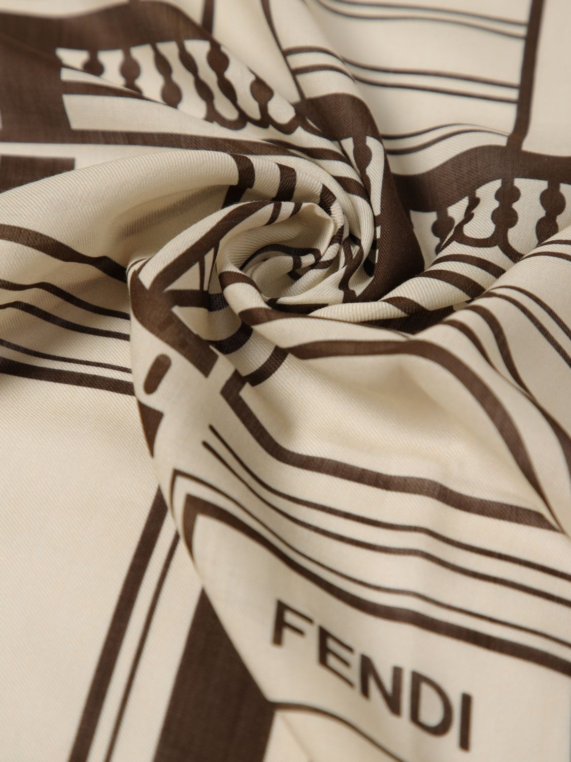 Fendi Scarf Men White