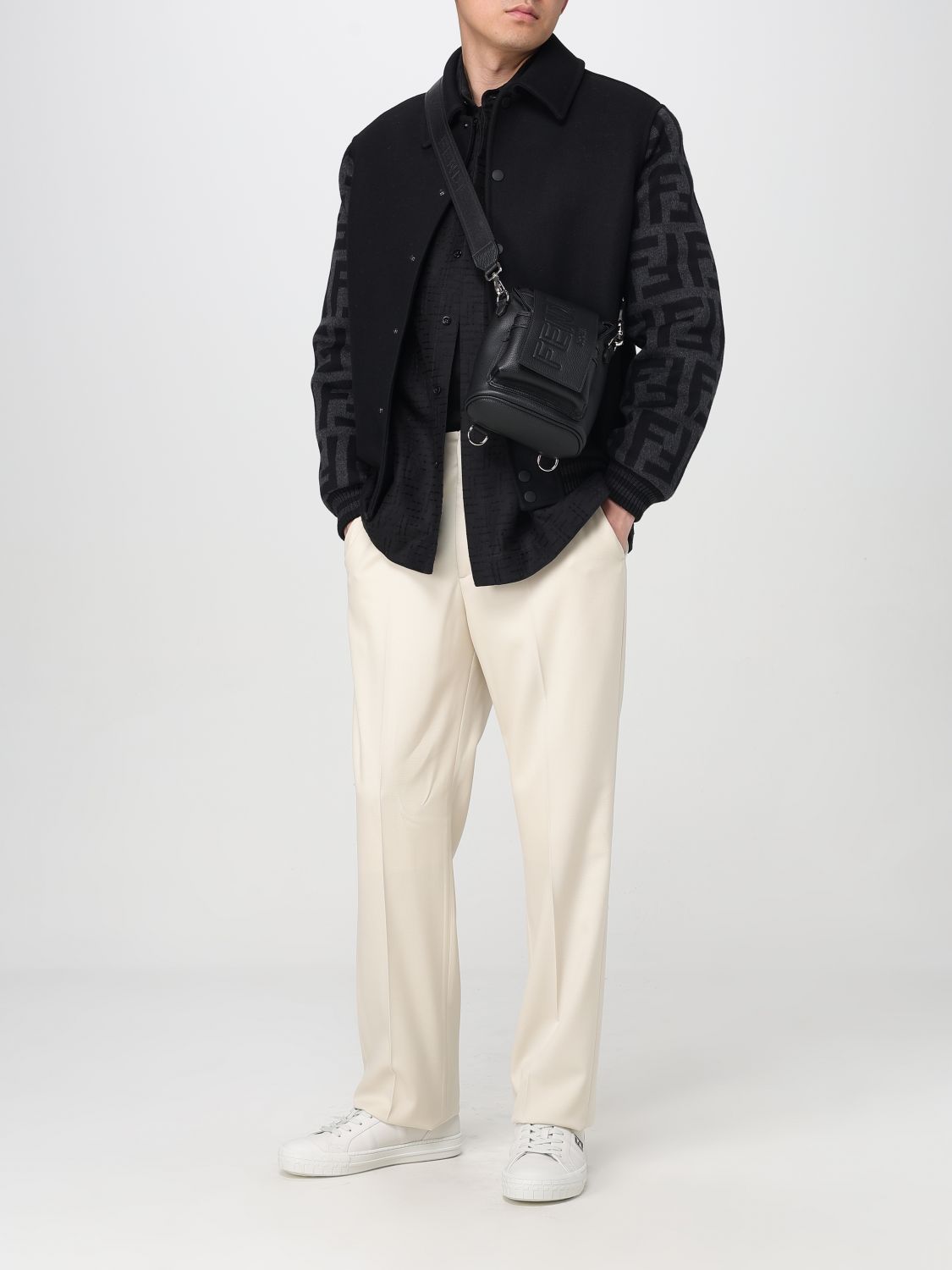 Fendi Backpack Men Black