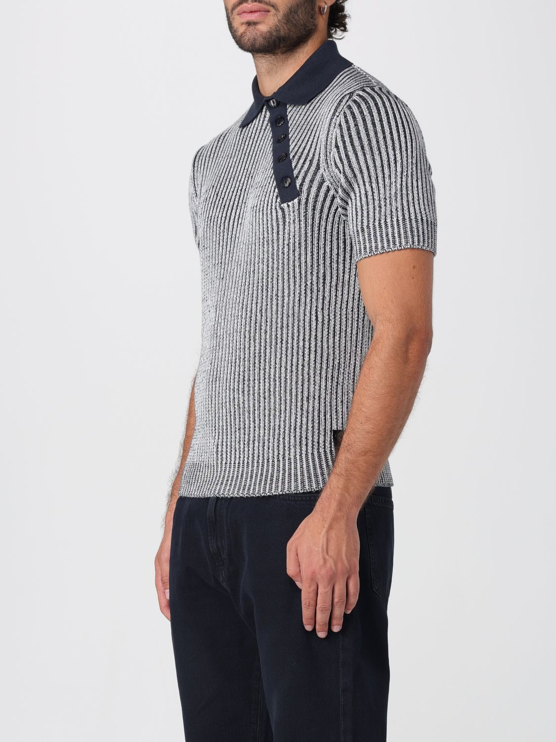Fendi Polo Shirt Men Blue