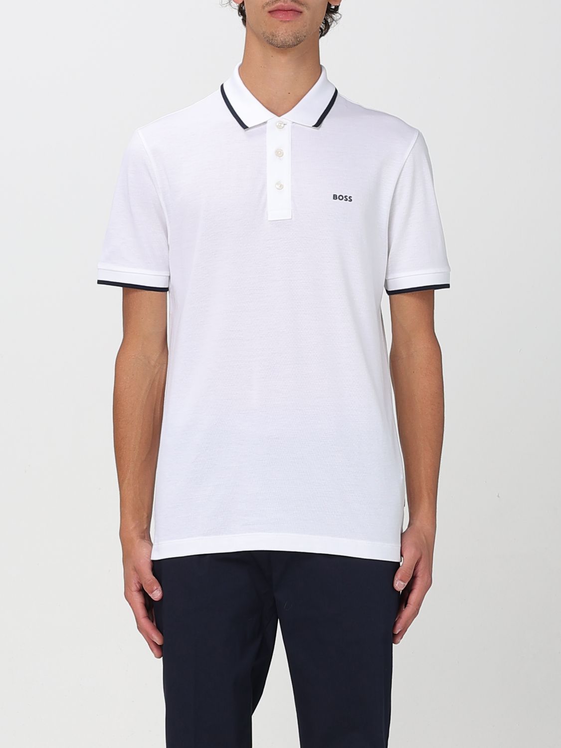 Boss Polo Shirt Men Blue