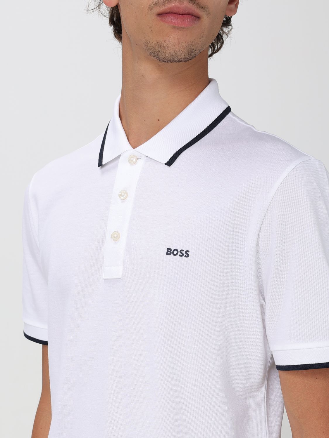 Boss Polo Shirt Men Blue