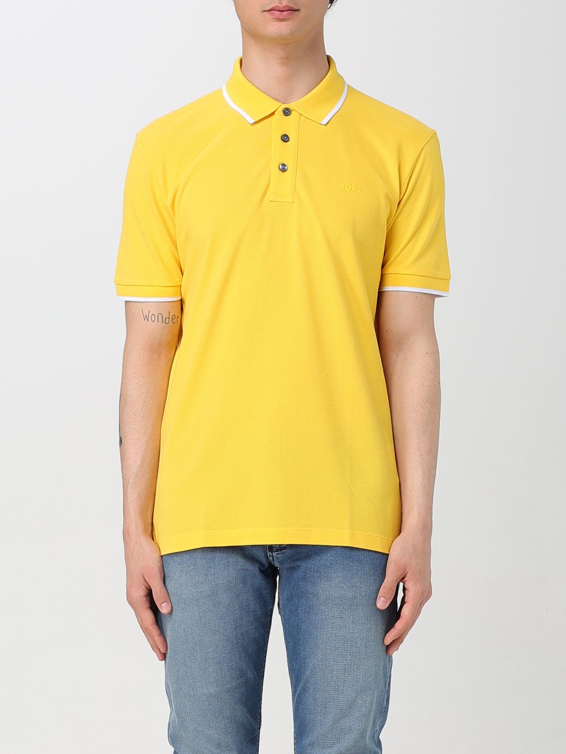 Boss Polo Shirt Men Blue