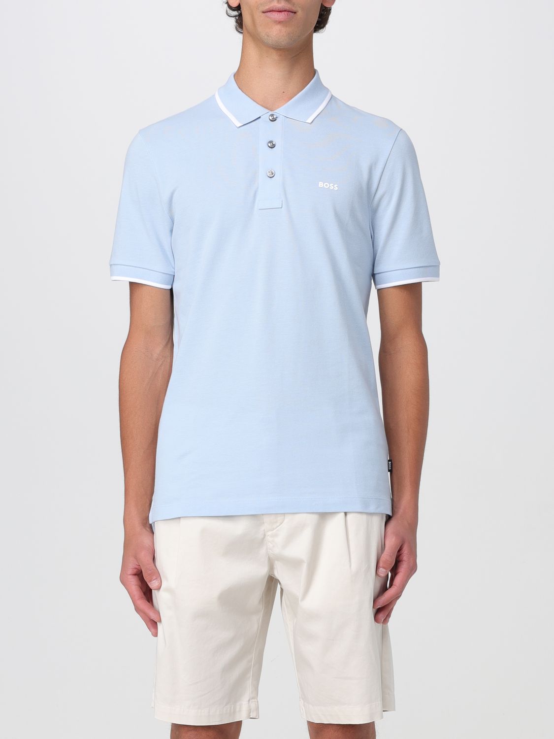 Boss Polo Shirt Men Blue