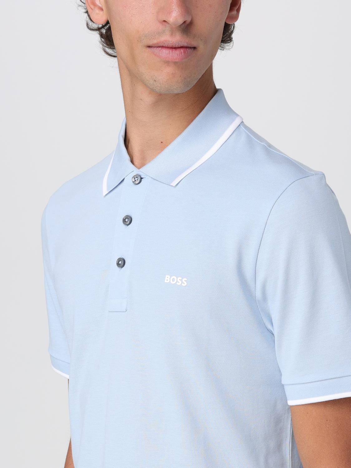 Boss Polo Shirt Men Blue