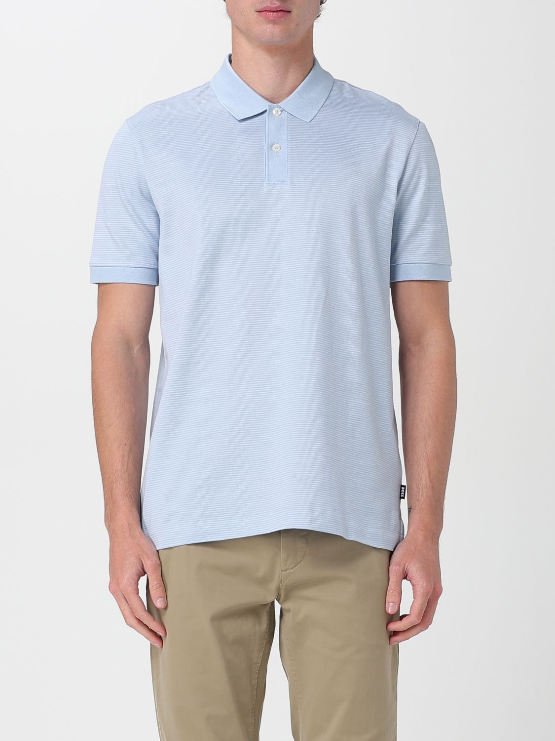 Boss Polo Shirt Men Beige