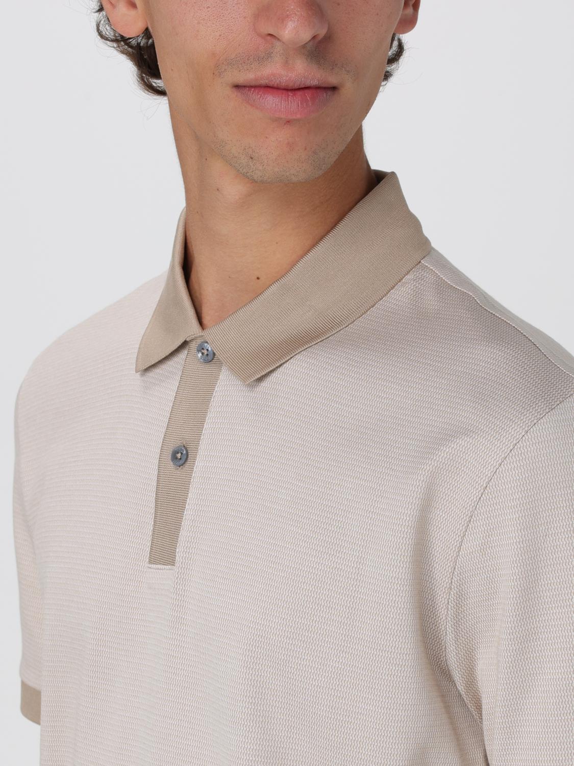 Boss Polo Shirt Men Beige