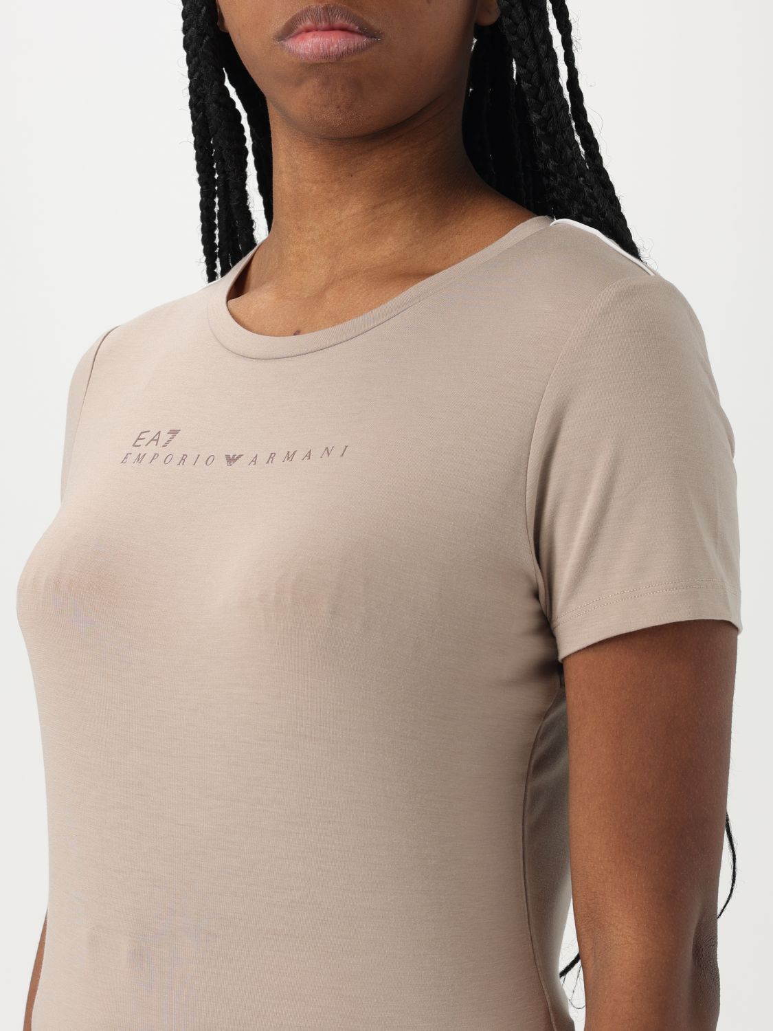 Ea7 T Shirt Woman Mouse Grey