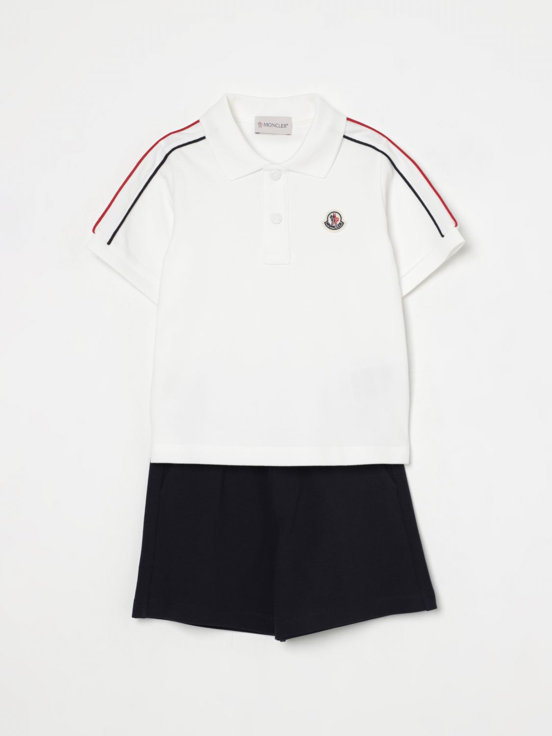 Moncler Clothing Set Kids Blue