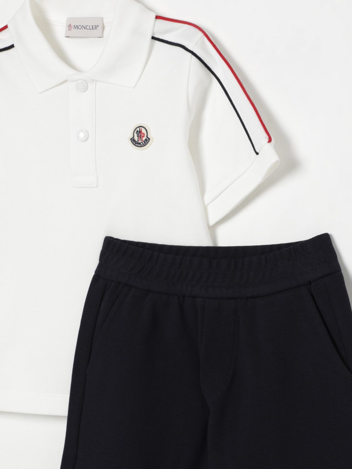 Moncler Clothing Set Kids Blue