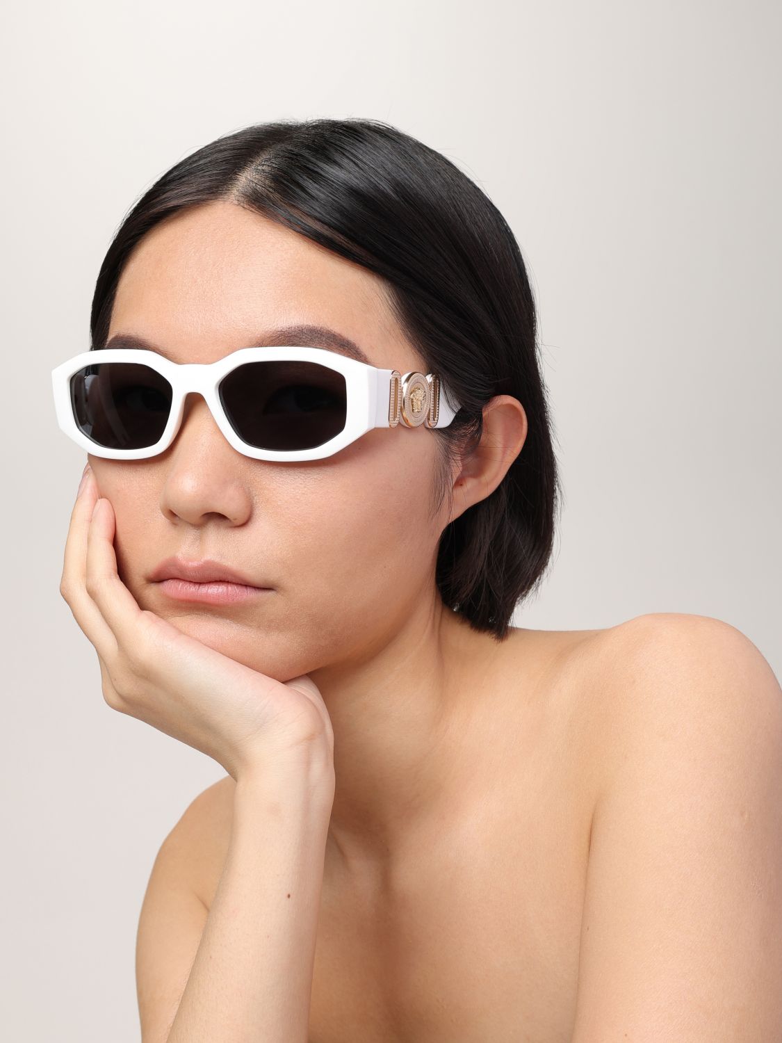 Versace Sunglasses Woman White
