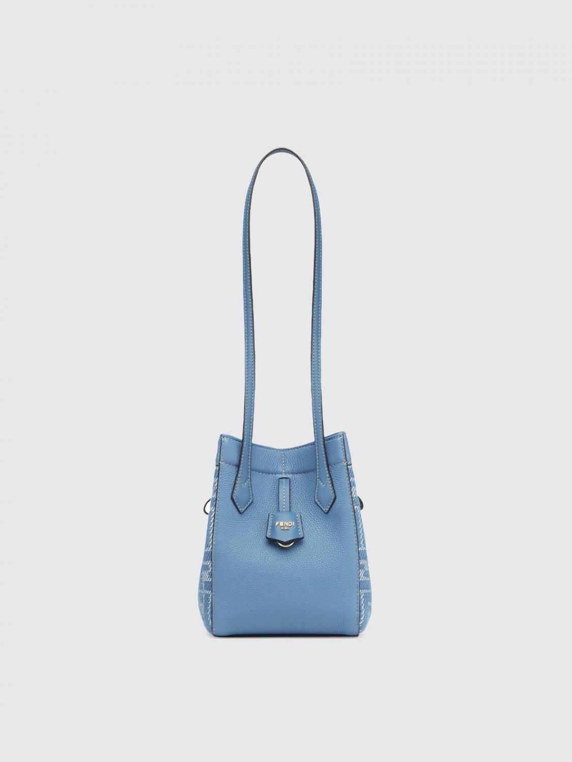 Fendi Mini Bag Woman Gnawed Blue