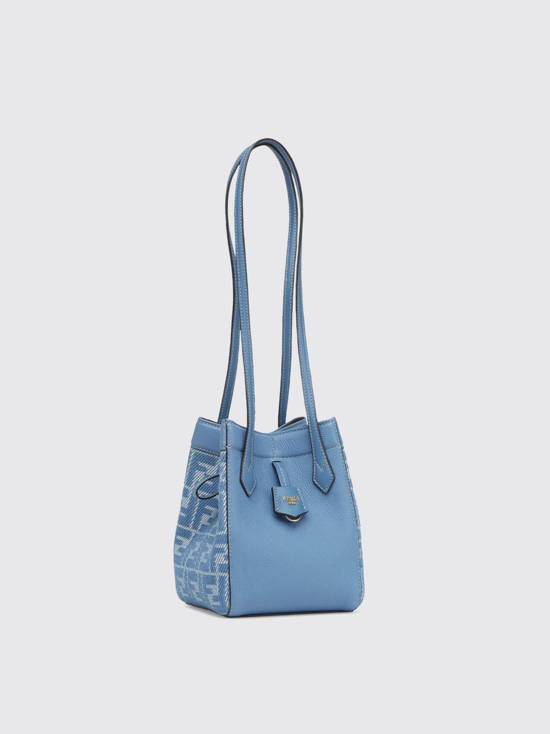 Fendi Mini Bag Woman Gnawed Blue