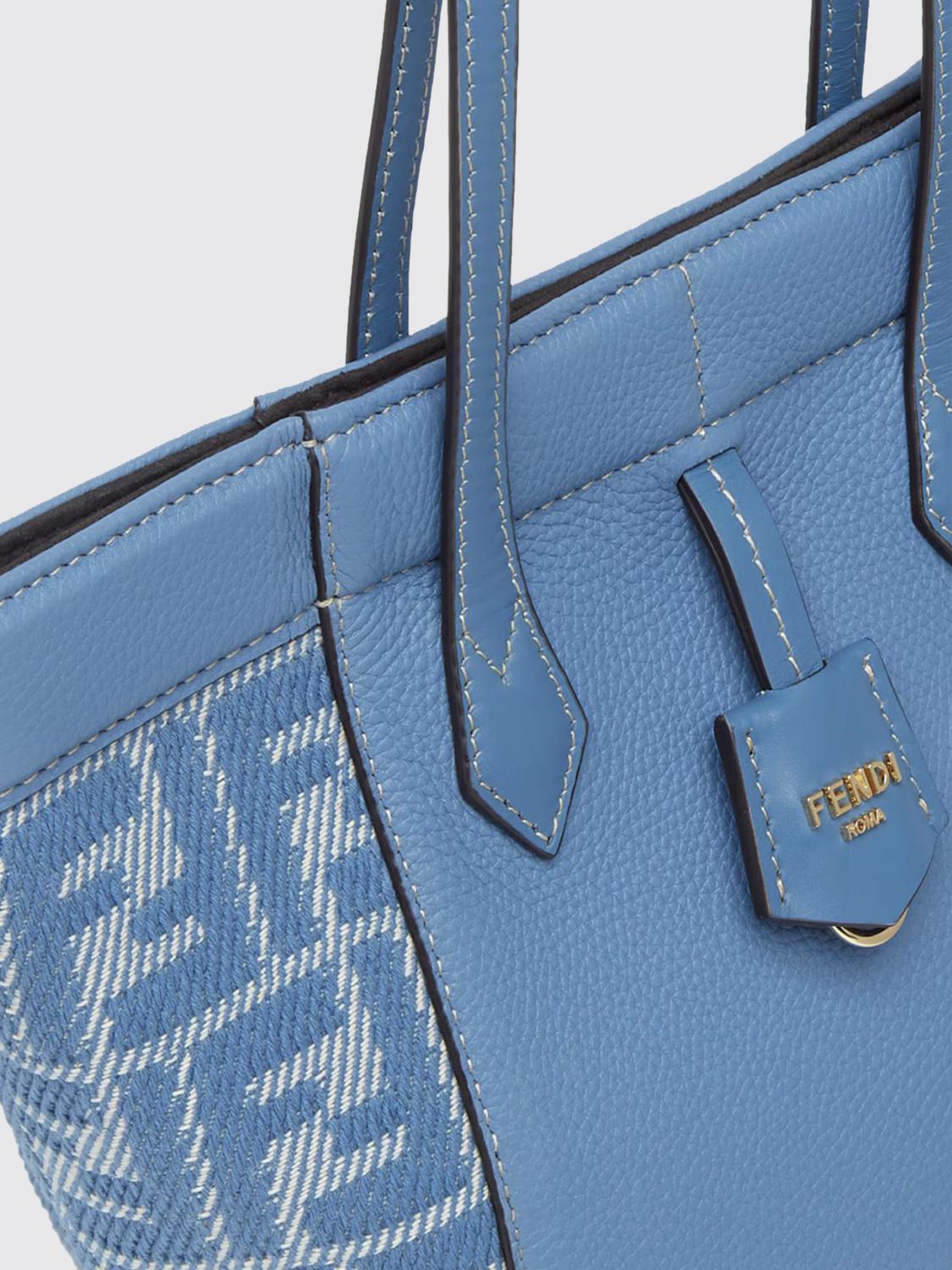 Fendi Mini Bag Woman Gnawed Blue
